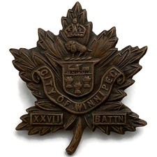WW1 Canadian 27th Battalion