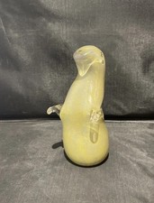 Glass Otter Ornament Paperweight Yellow/sand Colour