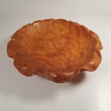 wooden fruit bowl dish