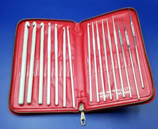 Aero Abel Morrall Full Crochet Needle Set In Case Vintage Excellent
