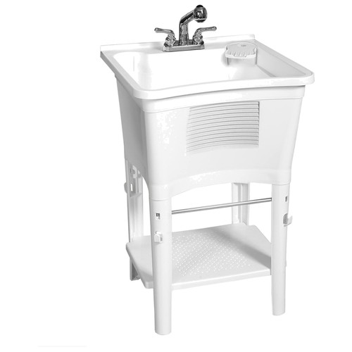 Stylish white utility sink - stylish,