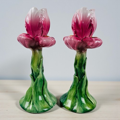 Set italian ceramic iris - 2,