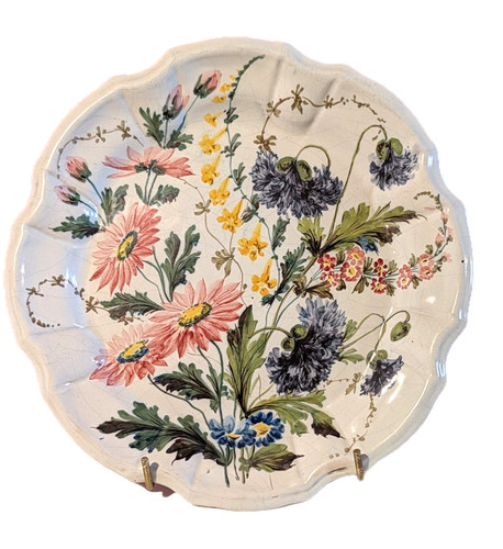 Antique nove plate faience - nove,