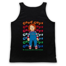CHILD'S PLAY GOOD GUY CHUCKY DOLL BEST FRIEND FILM TOY ADULTS VEST TANK TOP