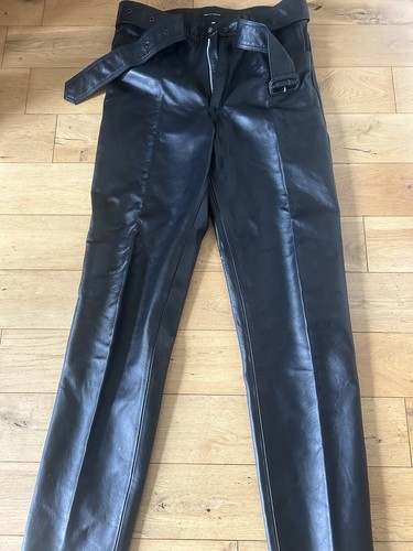 Vintage leather jeans - leather,