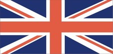 England Union Jack Flag Sticker x 2  self adhesive laminated vinyl decal 