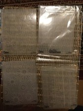 4 Assorted Sizzix Embossing Folders, Assorted Designs
