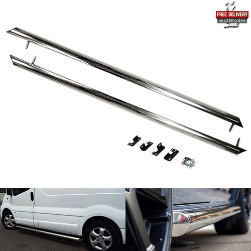 Polished side step rail - polished,
