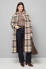 Wallis Brown Coat Womens Smart