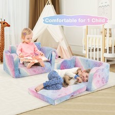 2-in-1 Folding Toddler Sofa &