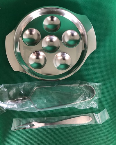 Vintage escargot set 8 - escargot, 18-8