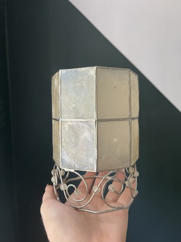 Vintage octagonal capiz - vintage, shell