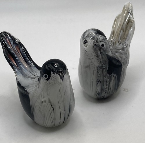 Vintage chinese art glass bird - art,