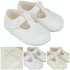 BABY BOYS GIRLS CROSS CHRISTENING PRAM SHOES OUTFIT BAPTISM BAYPODS EARLY DAYS
