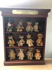 Danbury Mint 'The Teddy Bear Museum' Showcase. 12 Bears with Display Unit