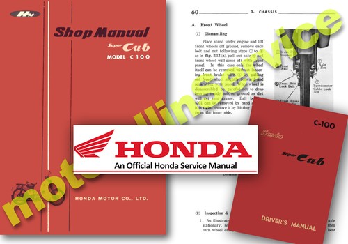 Honda c100 super cub workshop - super,
