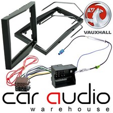 Vauxhall Corsa D Car Stereo Double Din Fascia Panel & Fitting Kit Piano Black