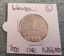 RARE Public Libraries 50p Coin