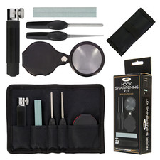 NGT Hook Sharpening Kit File Vice Tool Clamp Magnifying Glass Sharpener Stone