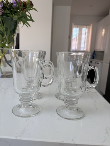 Latte glasses set with - 4x,