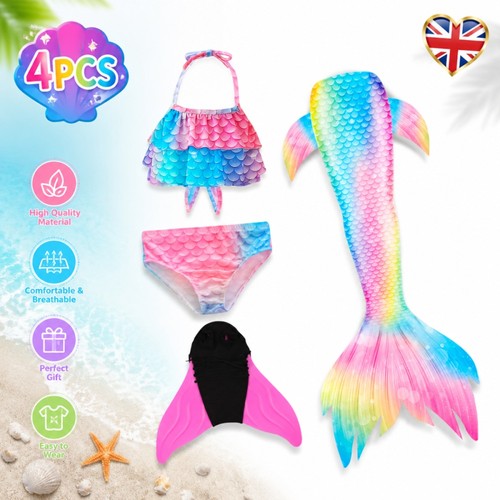 Kids mermaid tail monofin - kids,