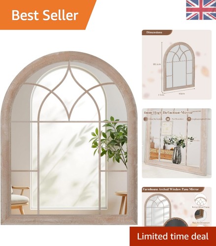 Farmhouse arched window wall - farmhouse,