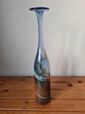 Isle of Wight Glass - Aurene Attenuated Bottle Vase Michael Harris