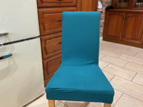 Set chair covers in teal - 4,