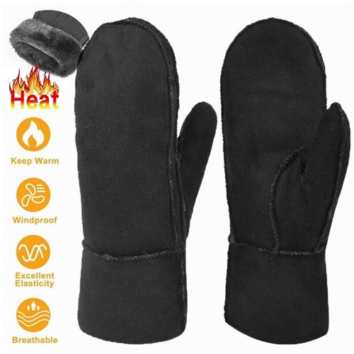 Womens thick fleece mittens - fleece,
