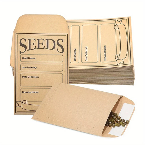 Brown kraft paper - kraft, seed