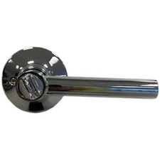 Static Caravan Interior Door Handle Set with Privacy Lock Chrome 25mm Tube Latch