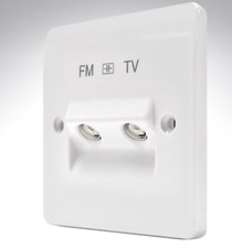 MK K3522WHI TV - FM Twin