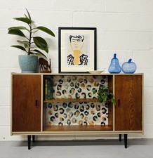 Mid Century Bookcase Book Shelf Cupboard Sideboard Display Storage Unit Teak