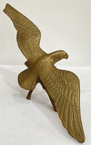 Brass eagle sculpture statue - brass,