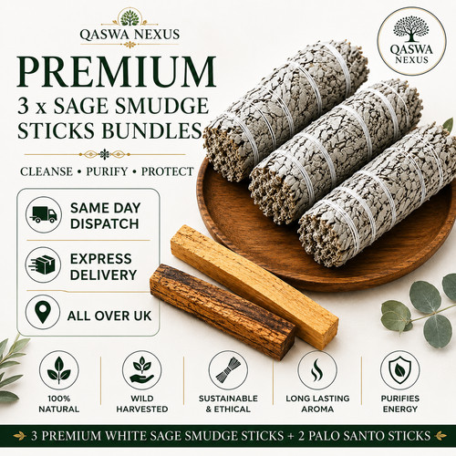 White sage smudge - white,
