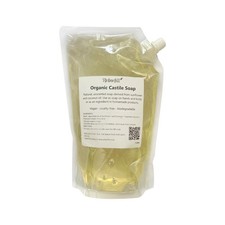 Organic Castile Soap 1 Litre, Pure Unscented Soap, Homemade Product Ingredient