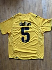 AEK ATHENS 2009/2010 HOME FOOTBALL SHIRT ORIGINAL PUMA SOCCER JERSEY #5 DELLAS