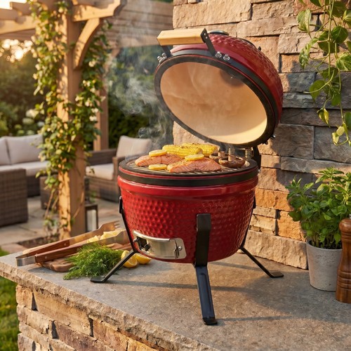 Kamado egg ceramic charcoal - kamado,
