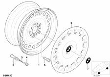 BMW Genuine Steel Wheel Rim