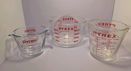 Glass pyrex 4 cups - glass,
