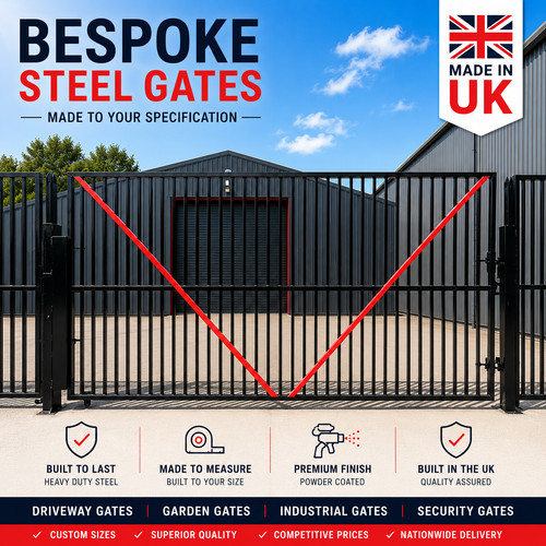 Bespoke steel gates - made, to
