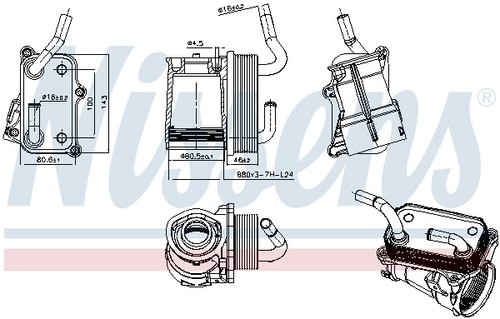 91317 nissens oil - nissens, cooler