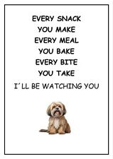 Lhasa Apso Be Watching You sign, Lhasa Apso Metal Sign, Lhasa Apso Plaque,
