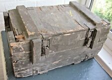 Ammunition Wooden Box. Antique, for Mortar Shells? Well used Genuine Patina