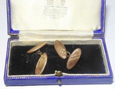 PAIR OF 9 CARAT GOLD GENTS