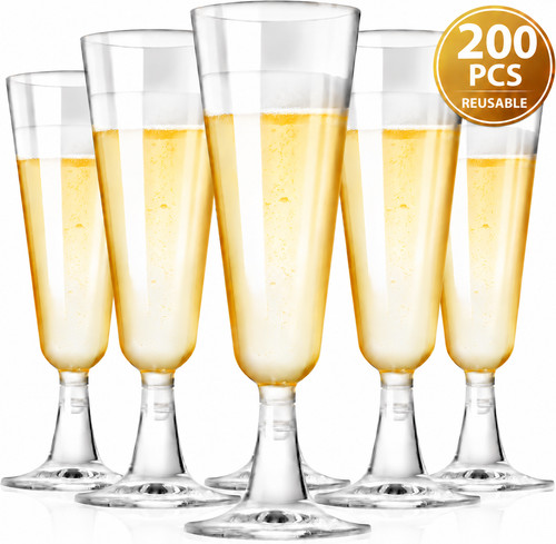 Reusable champagne flutes - champagne,
