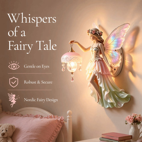 Resin fairy lamp night - resin,