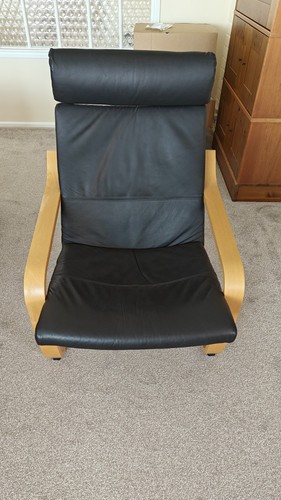 Ikea poang chair with black - poang,