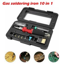 Cordless Auto Ignition Butane Gas Soldering Iron Kit Self Ignite Welding Torch