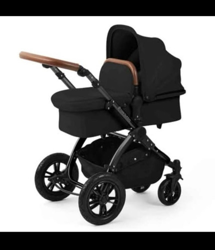 Ickle bubba black pram with - black,